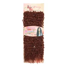 Cabelo Organico Cacheado Natural Mega Hair ( Fio A Fio ) Wb Cor Ruivo Cor 350 Foto mini 2