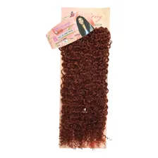 Cabelo Organico Cacheado Natural Mega Hair ( Fio A Fio ) Wb Cor Ruivo Cor 350 Foto mini 3