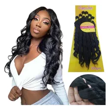 Cabelo Organico Cacheado Ondulado Longo Luna Max 75 Cm 300 G Foto mini  3