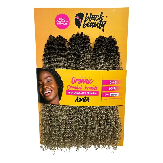 Cabelo Organico Crochet Braid Agata 60cm Black Beauty Foto 1