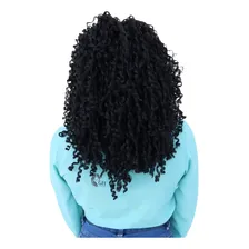 Cabelo Orgânico/sintético Cacheado Idêntico Ao Humano+brinde Cor Preto 01 Foto mini  3