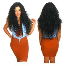 Cabelo Orgânico Cacheado Aplique Mega Hair Faz Cabeça Toda Foto mini 1