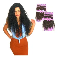 Cabelo Orgânico Cacheado Cachos Faz A Cabeça Toda Foto mini 1