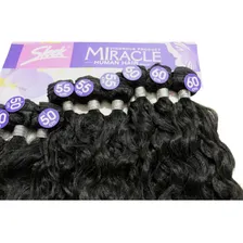 Cabelo Orgânico Cacheado Miracle Minas Plus Adere Creme 60cm Cor Preto Cor 01 Foto mini 2