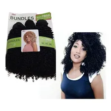 Cabelo Orgânico Crespo Goivo Bundles Pacotão Sleek Foto mini 2