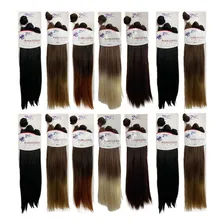 Cabelo Orgânico Liso Mega Hair Humano Alongamento - 70 Cm Cor Preto #1b Foto mini 2