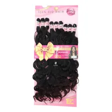 Cabelo Orgânico Premium Liso Ondulado Human Hair Na Tela W Cor Preto Com Californiana Marsala T1b Bug Foto mini 1