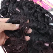 Cabelo Orgânico Premium Liso Ondulado Human Hair Na Tela W Cor Preto Com Californiana Marsala T1b Bug Foto mini 4
