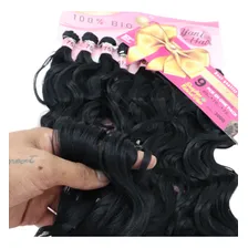 Cabelo Orgânico Premium Liso Ondulado Human Hair Na Tela W Cor Preto Cor 1 Foto mini 4