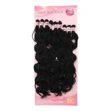 Cabelo Orgânico Premium Liso Ondulado Human Hair Na Tela W Cor Preto Cor 1 Foto mini 2