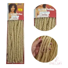 Cabelo Sintético Cacheado Nina Softex 85 Cm 100 Gr Crochet Cor Loiro Platinado Foto mini 1