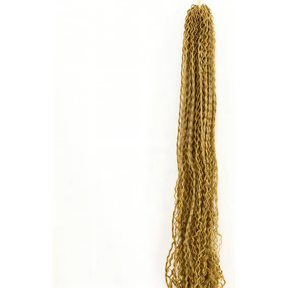 Cabelo Sintético Miojinho Frisado 60cm - 80g Loiro Claro Foto 1