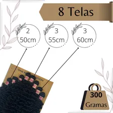 Cabelo Tela Orgânico Cacheado Super Star Brazuca 60cm Cor Preto #1 Foto mini 2