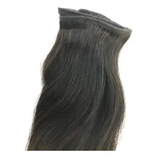 Cabelos Humano Leves Ondas De 60cm Tecido Com 100 Gramas. Cor Castanho Foto  mini 1