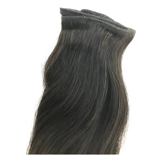 Cabelos Humano Leves Ondas De 60cm Tecido Com 100 Gramas. Cor Castanho Foto 1