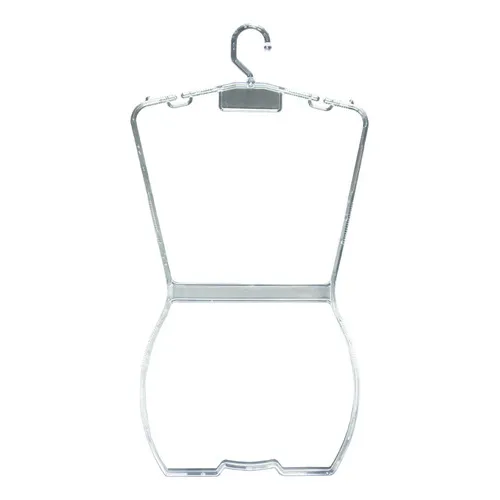 Cabide Acrílico Silhueta Collant Adulto Transparente 10 Peça Foto 1