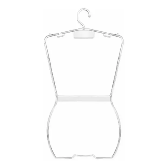 Cabide AcrÃlico Silhueta Collant Infantil Transparente 10 Un Foto 1