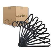 Cabide Atacado Plástico Preto Fixo Grosso Bola Kit 200 Peças Foto mini 3
