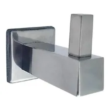 Cabide Azaleia Gancho Quadrado Para Banheiro Inox Polido Foto mini 1