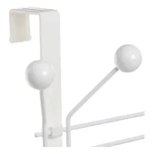 Cabide Com 2 Ganchos Para Porta Ou Parede Cor Branco Foto mini 4