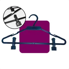 Cabide Com Presilha Calça Saia Adulto Reforçado Kit 10 Foto  mini 1