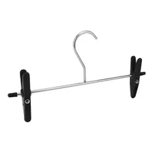 Cabide Cromado Com Presilhas Calça Saia Bermuda Kit 10 Peças Foto mini 1