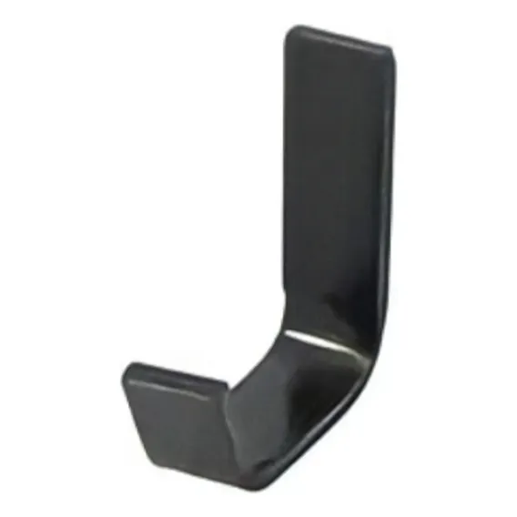 Cabide Gancho Em Alumínio E Inox Modelo Quadrado Preto Fosco Foto 1