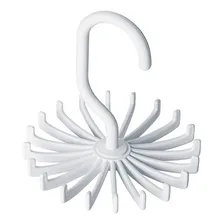 Cabide Giratório Branco Para Gravatas Cintos Lenços Ordene Foto mini 1