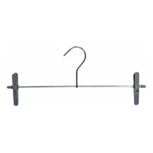 Cabide Infantil Com Presilhas 26 Cm - 2025 Prata - 150 Peças Foto  mini 1