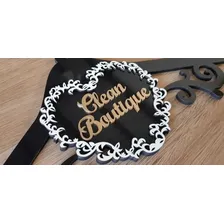 Cabide Mdf Personalizado Com Nome Da Loja Ou Nome Pr贸prio Foto mini 3