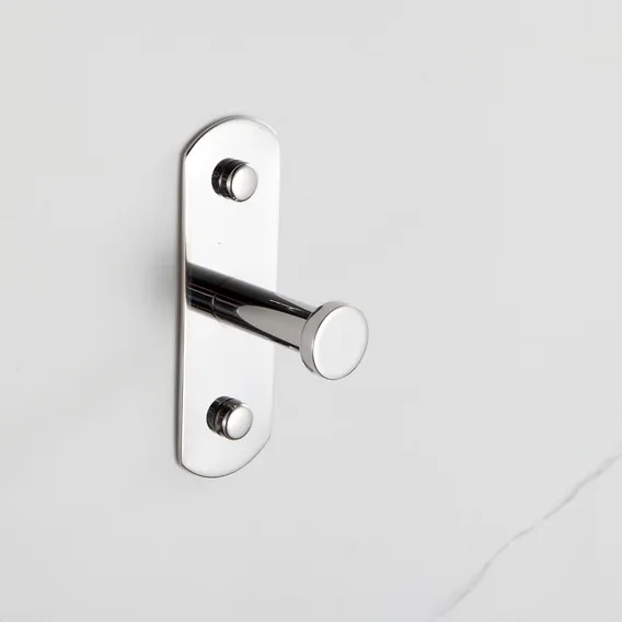 Cabide Para Banheiro Em Gancho Aço Inox Polido Telca 75005 Gancho Foto 1