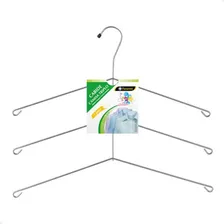 Cabide Para Camisa Triplo Aço Cromado 3 Kit Passerini Foto mini 4
