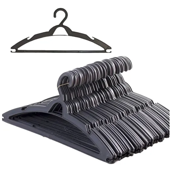Cabide Preto Adulto Kit 100 Unidades Foto 1