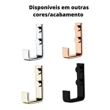 Cabide Suporte Multiuso De Parede Preto Fosco Future Cor Preto Foto mini 3