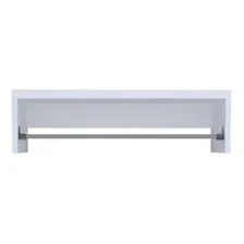Cabideiro Arara 80x20x30p Roupas Branco Mdf Foto  mini 1