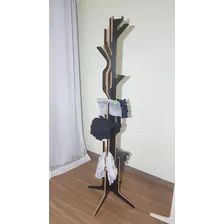 Cabideiro Arara Roupa Mancebo Guarda Chuva Bolsa Chapeleiro Cor Preto Foto mini 4