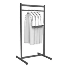 Cabideiro Arara Simples 135cm Cinza Dewt Foto mini  2