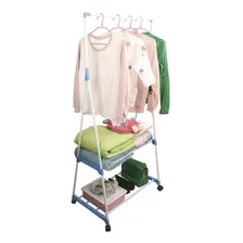 Cabideiro De Roupa Arara Com Rodinhas E Prateleira Köök Foto mini  2