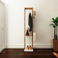 Cabideiro Mancebo de chão Az1019 Nogal/branco - Tecno Mobili Foto mini  3