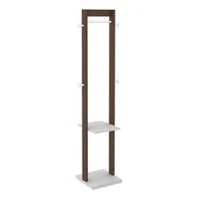 Cabideiro Mancebo de chão Az1019 Nogal/branco - Tecno Mobili Foto  mini 1
