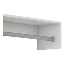 Cabideiro Prateleira Araras Roupas 60x20x25x Cm Mdf Branco Foto mini 4