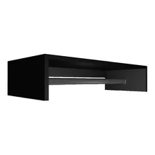 Cabideiro Preto 90x20x30p Arara Roupas Mdf Parede Foto mini  2