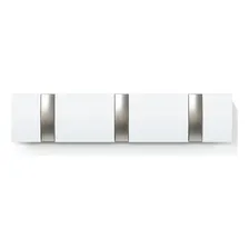Cabideiro Retratil Flip Branco Ganchos Suspenso Parede Umbra Foto  mini 1