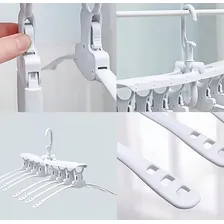 Cabideiros Organizador Roupas Articulado Compacto Dobrável Cor Branco Foto mini 2