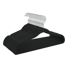 Cabides Veludo Infantil Slim Ultrafino Preto - 50 Foto  mini 1