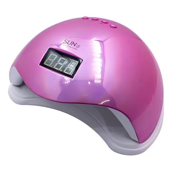 Cabine Leduv Sun5 Digital 48w Unhas Gel Acrigel Rosa Foto 1