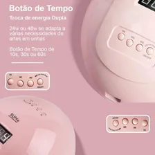 Cabine Rosa Led Uv Sun 5 Rosa Digital Sensor 48w Foto mini  2
