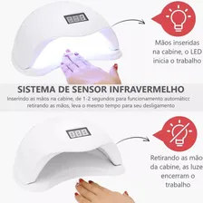 Cabine Secagem Unhas Acrigel Alongamento Esmalte Gel Uv Led Foto mini 4