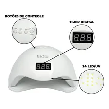 Cabine Sun 5 Led Digital 48w Secagem Unhas De Gel Foto mini 4
