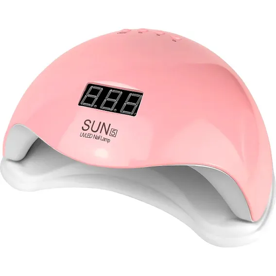 Cabine Sun5 Led Uv 48w Digital Sensor Estufa Unhas Rosa 110V/220V Foto 1
